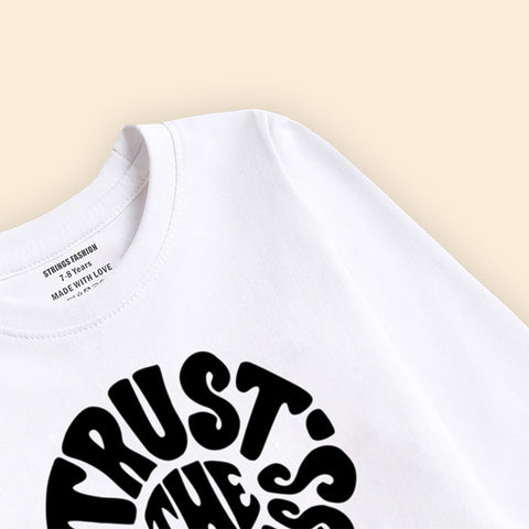 DIGITAL PRINTED TRUST PROCESS SNOW-WHITE GIRLS LONG SLEEVE T.SHIRT