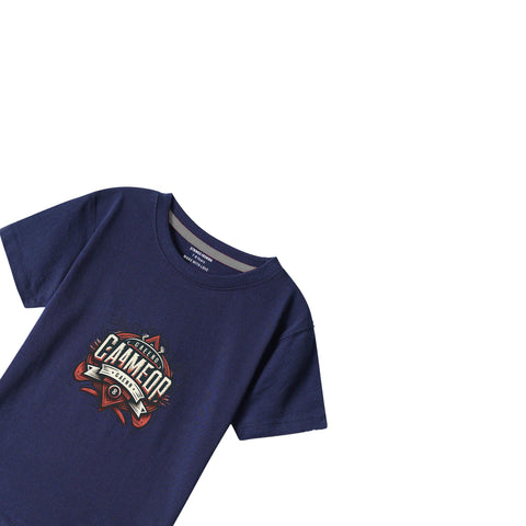 NAVY GRAPHICS GAMLER T-SHIRT