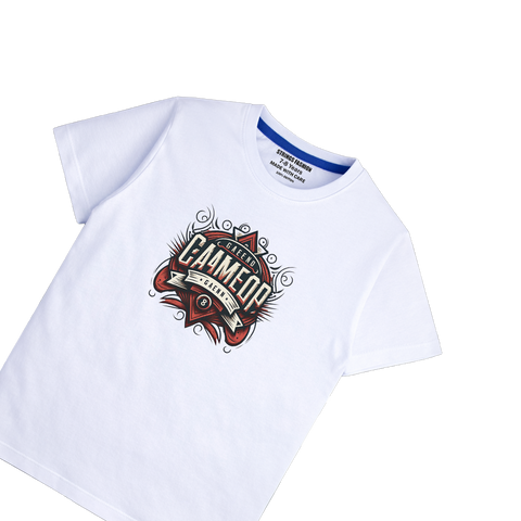 WHITE GRAPHICS GAMLER T-SHIRT