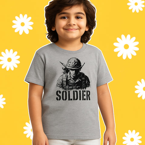 SOLDIER GREY BOYS T.SHIRT