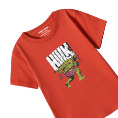 DIGITAL PRINTED HULK JUNIOR RED COLOR BOYS T.SHIRT
