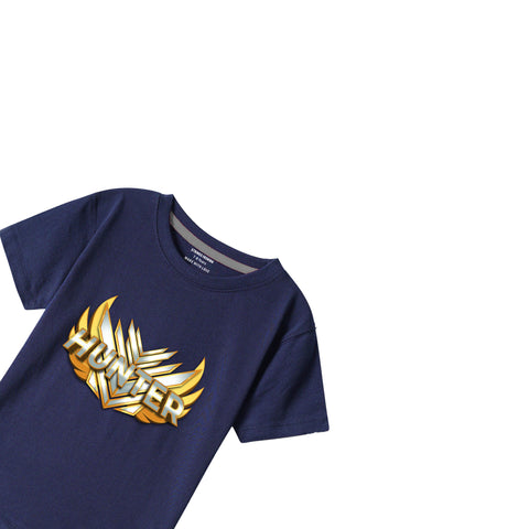 NAVY GRAPHICS HUNTER T-SHIRT
