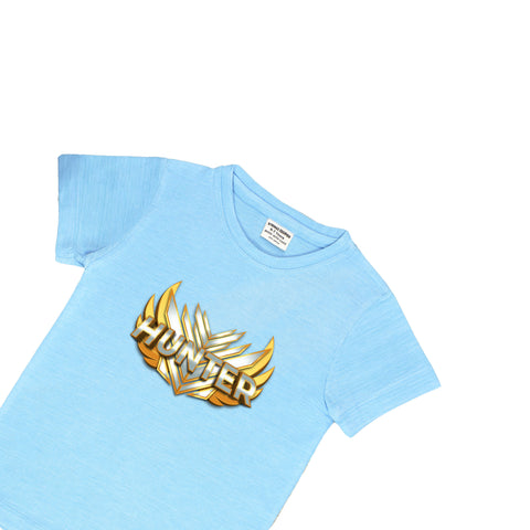 SKY BLUE T-SHIRT PRINTED HUNTER