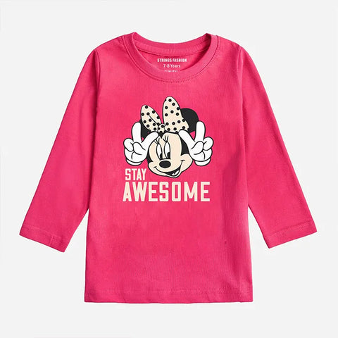 STAY AWESOME PARADISE PINK GIRLS LONG SLEEVE T.SHIRT
