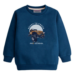 READY TO CRUSH BOYS LONG SLEEVE NAVY SWEAT-SHIRT