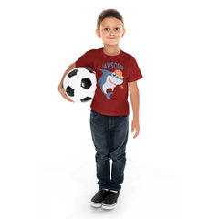 JAWSOME PRINTED MEHROON JUNIOR BOYS T.SHIRT