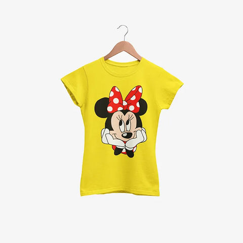 MINNIE JUNIOR C.YELLOW GIRLS T.SHIRT