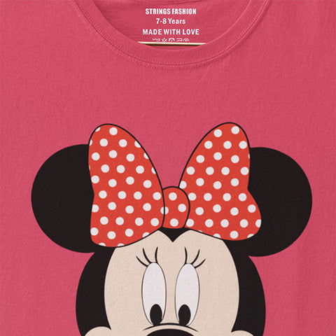 MINNIE PARADISE PINK JUNIOR GIRLS T.SHIRT