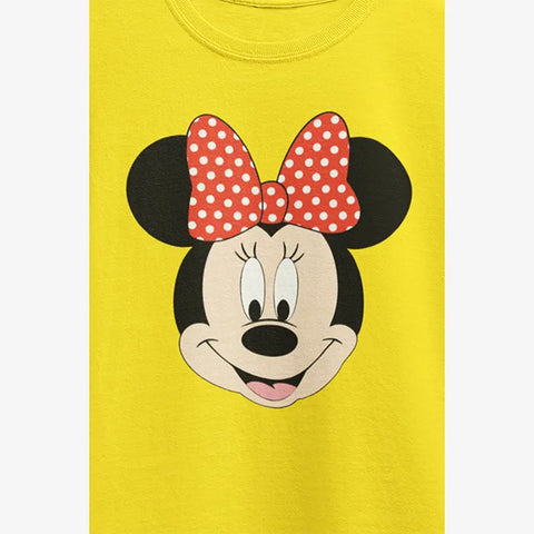 MINNIE 2 JUNIOR C.YELLOW GIRLS T.SHIRT