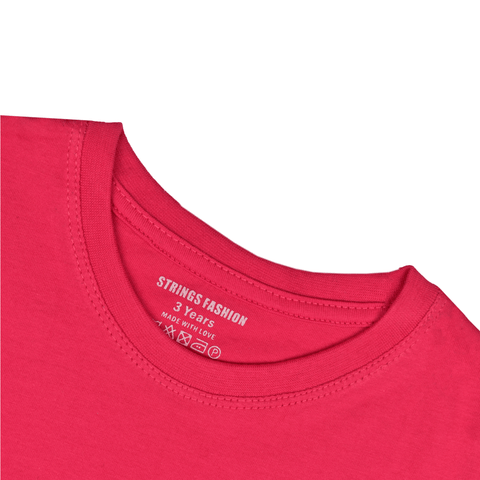BUG BUNNY PRINTED PARADISE PINK GIRLS SHORT SLEEVE T-SHIRT