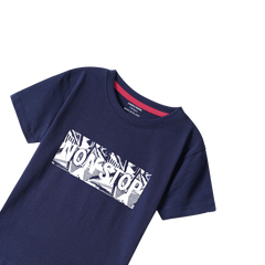 NONSTOP NAVY PRINTED BOYS T.SHIRT
