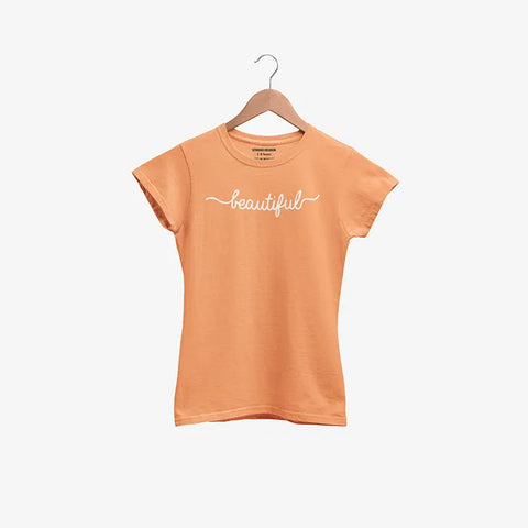DIGITAL PRINTED BEAUTIFUL JUNIOR MOCK ORANGE GIRLS T.SHIRT
