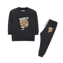 POPEYE JUNIOR BOY CHARCOAL COLOR TRACK SUIT