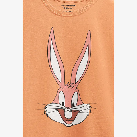 BUG BUN JUNIOR ORANGE GIRLS T.SHIRT
