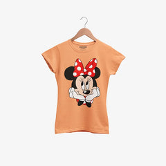 MINNIE JUNIOR ORANGE GIRLS T.SHIRT