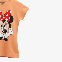 MINNIE JUNIOR ORANGE GIRLS T.SHIRT