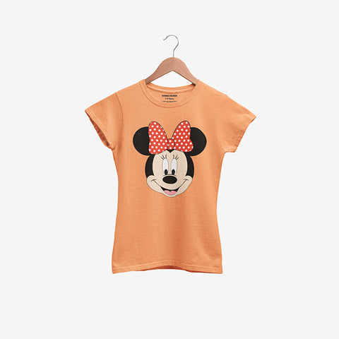 MINNIE 2 JUNIOR ORANGE COLOR GIRLS T.SHIRT