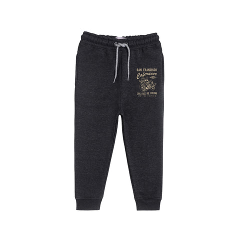SAN FRANCISCO JUNIOR BOY CHARCOAL COLOR FLEECE TRACK SUIT