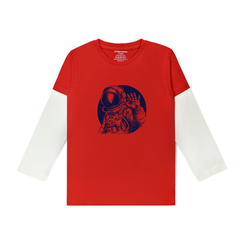 ASTRONOID JUNIOR FEISTA (WHITE ARMS) COLOR BOYS LONG SLEEVE T.SHIRT