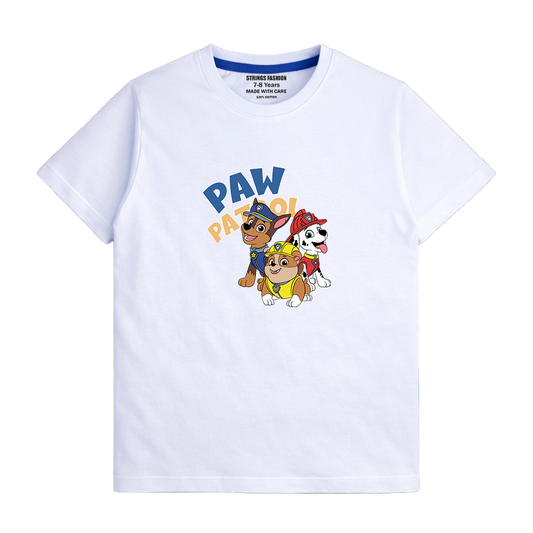 WHITE GRAPHICS PAW PATROL T-SHIRT 1024