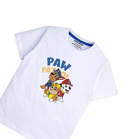 WHITE GRAPHICS PAW PATROL T-SHIRT