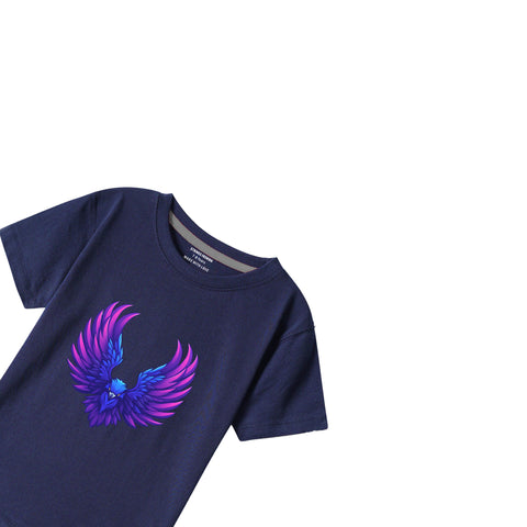 NAVY GRAPHICS PHOENIX T-SHIRT
