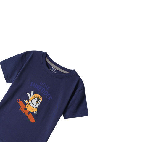 NAVY GRAPHICS SHERDDER T-SHIRT