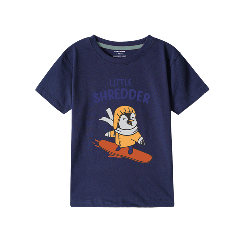 NAVY GRAPHICS SHERDDER T-SHIRT