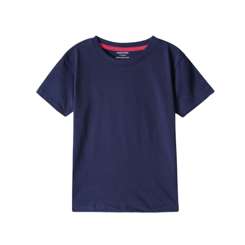 PLAIN NAVY PRINTED BOYS T.SHIRT