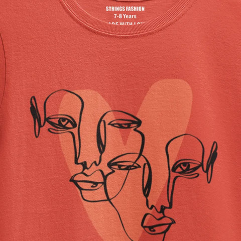 HEART FISTA JUNIOR GIRLS T.SHIRT