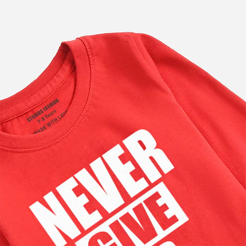 NEVER GIVE UP FEISTA GIRLS LONG SLEEVE T-SHIRT