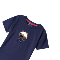 READY CRUSH NAVY PRINTED BOYS T.SHIRT