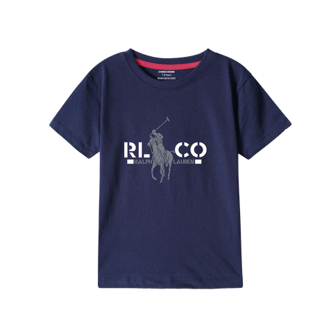 RALPHA NAVY PRINTED BOYS T.SHIRT