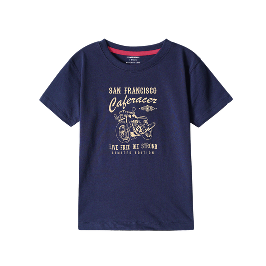 SAN FRANCIO NAVY PRINTED BOYS T.SHIRT 2000