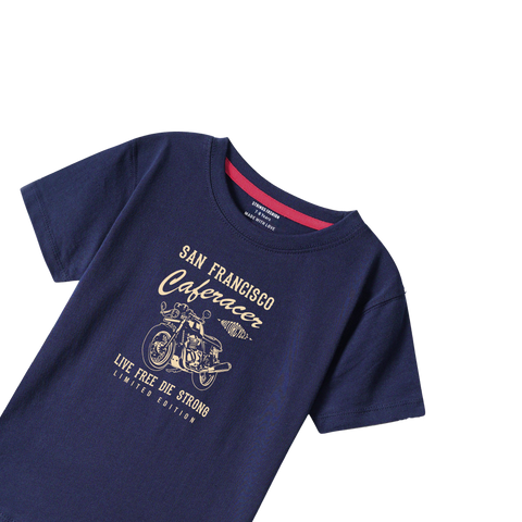 SAN FRANCIO NAVY PRINTED BOYS T.SHIRT
