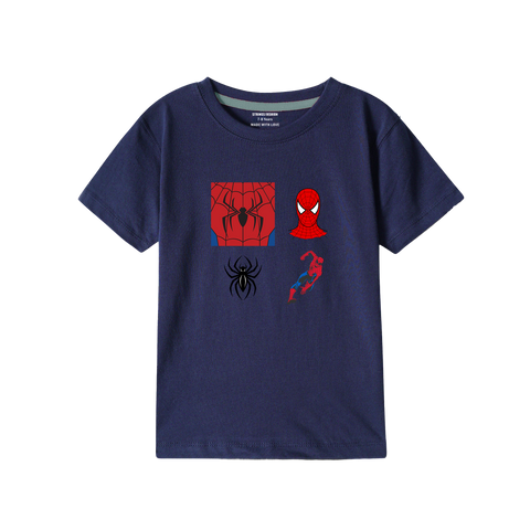 NAVY GRAPHICS SPIDER T-SHIRT