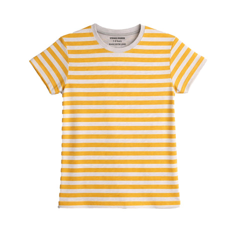 F.STRIPER MUSTARD AND OAITMAIL JUNIOR BOYS T.SHIRT