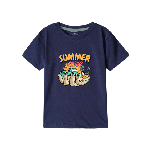 NAVY GRAPHICS SUMMER T-SHIRT