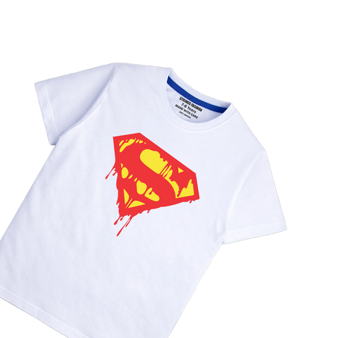 WHITE GRAPHICS SUPPER T-SHIRT