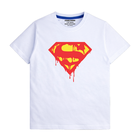 WHITE GRAPHICS SUPPER T-SHIRT