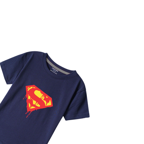 NAVY GRAPHICS SUPPER T-SHIRT
