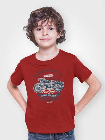 DIGITAL PRINTED FAST RACER JUNIOR MEHROON COLOR BOYS T.SHIRT