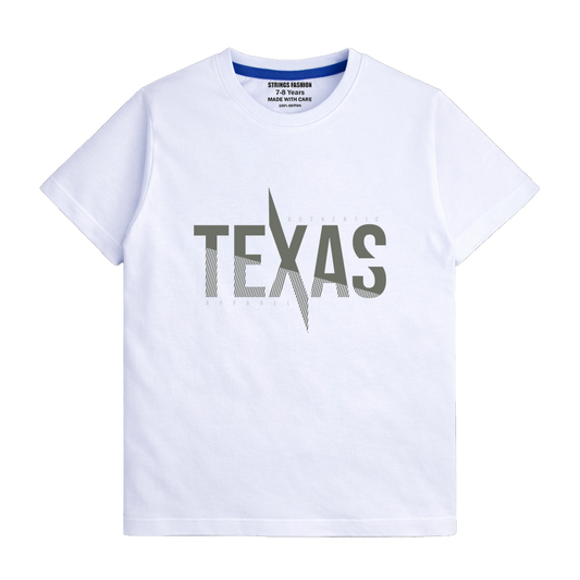 WHITE GRAPHICS TEXAS T-SHIRT 1024