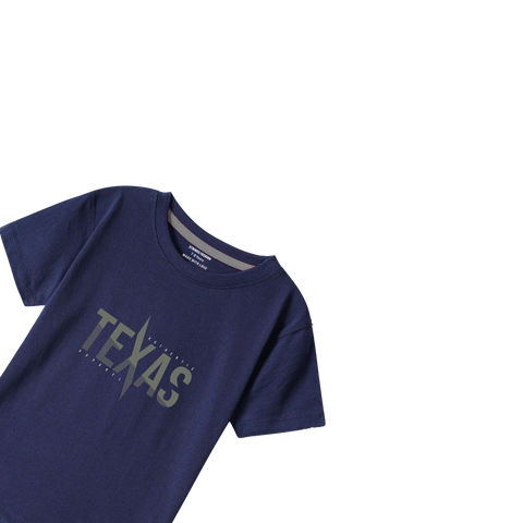 NAVY GRAPHICS TAXES T-SHIRT