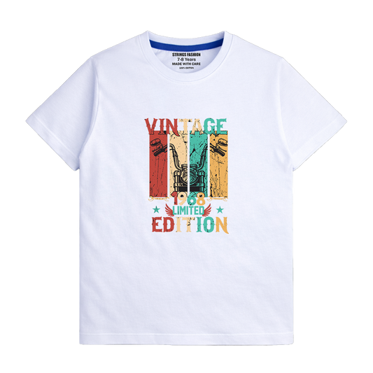 WHITE GRAPHICS VINTAGE T-SHIRT 1024