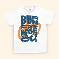 BURN FATE NOTE OIL PRINTED WHITE JUNIOR BOYS T.SHIRT