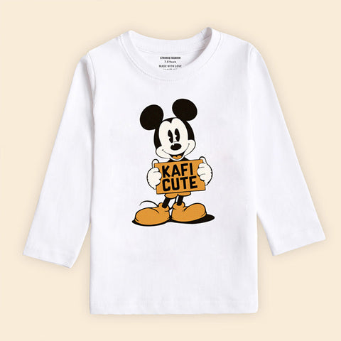 KAFI CUTE SNOW-WHITE GIRLS LONG SLEEVE T-SHIRT