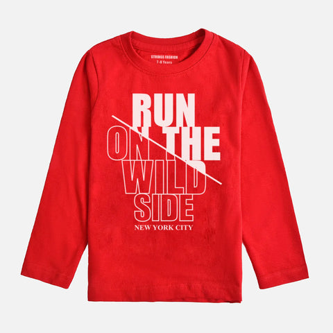 RUN ON THE WILD SIDE FEISTA BOYS LONG SLEEVE T-SHIRT