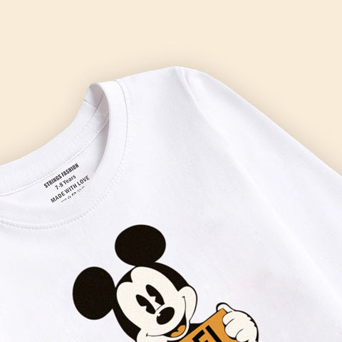 KAFI CUTE SNOW-WHITE GIRLS LONG SLEEVE T-SHIRT