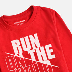 DIGITAL PRINTED RUN ON THE WILD SIDE FEISTA BOYS LONG SLEEVE T.SHIRT